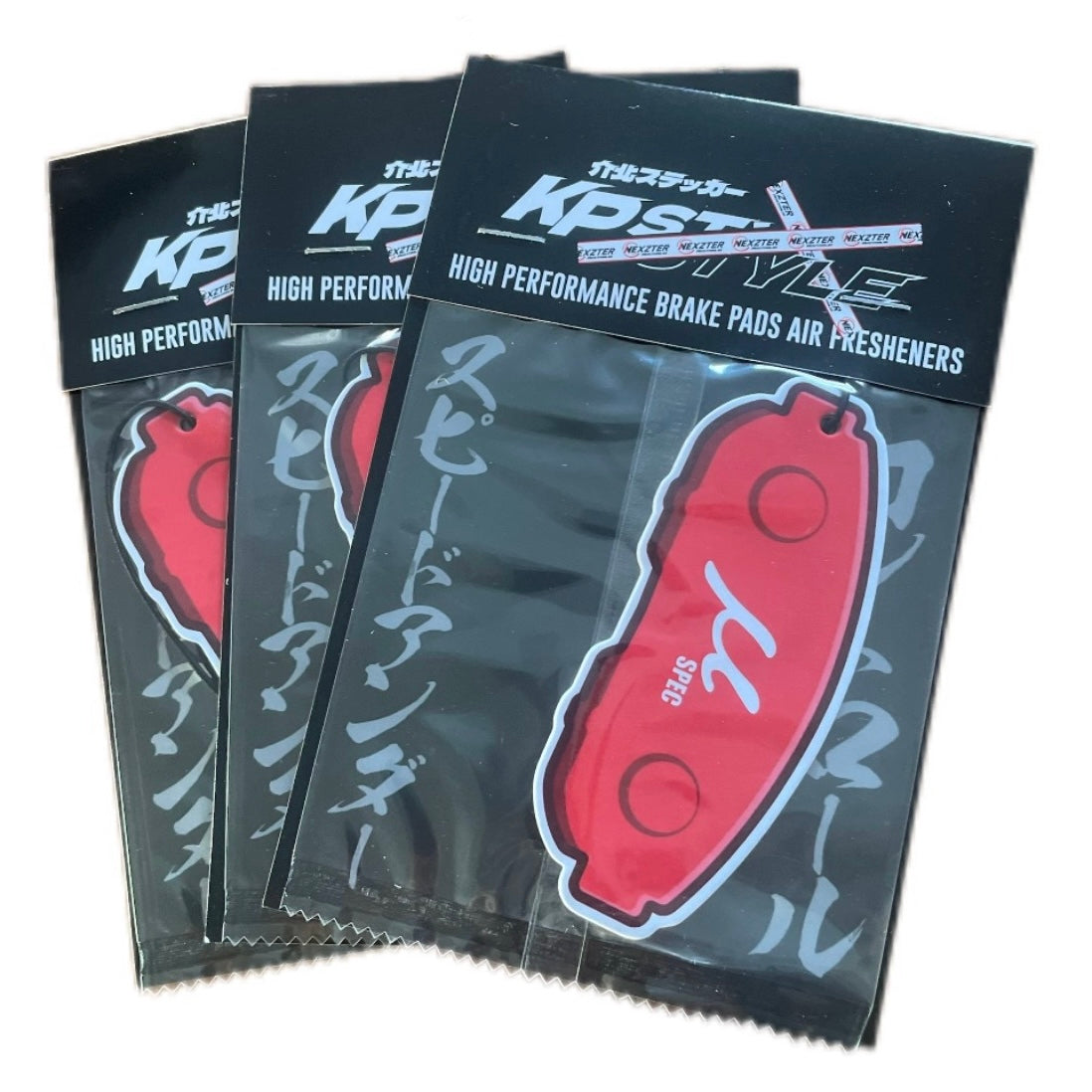 KP Style x Nexzter Australia – Mu Spec Brake Pad Cartoon Car Hanger Air Freshener (3pcs)