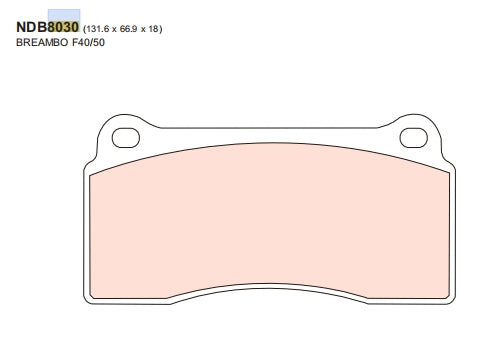 Nexzter Pro Spec Brake Pads NX8755 | Tesla Model 3 / Model Y Standard Range Long Range